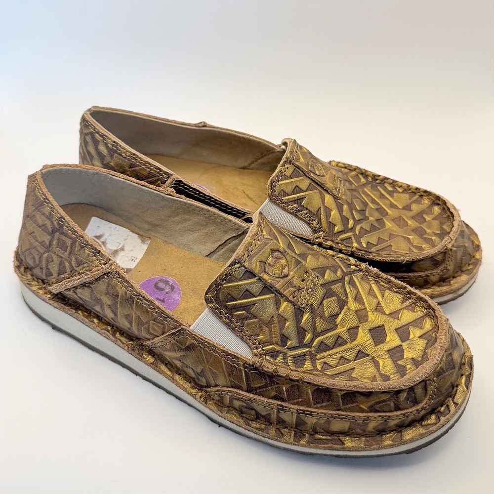 Ariat Cruiser Embossed Mosaic Slip On Shoes Loafers Copper Women's Size 6.5